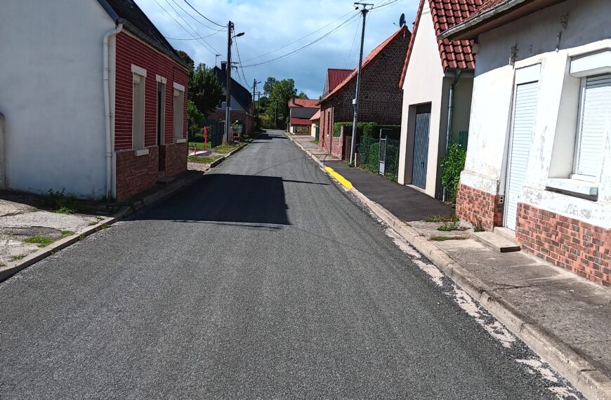 Réfection de voirie – rues du Vieux Marché et des Jardins