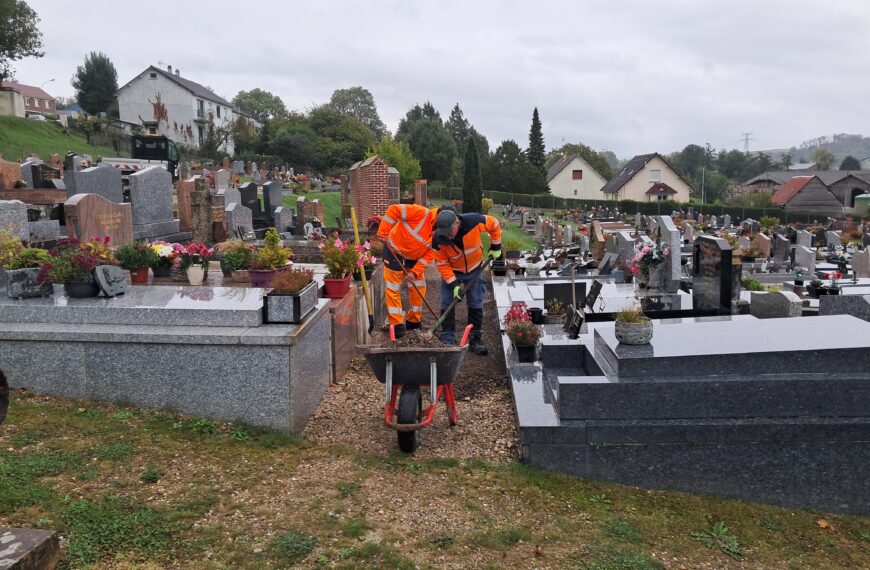 Enherbement du cimetière communal
