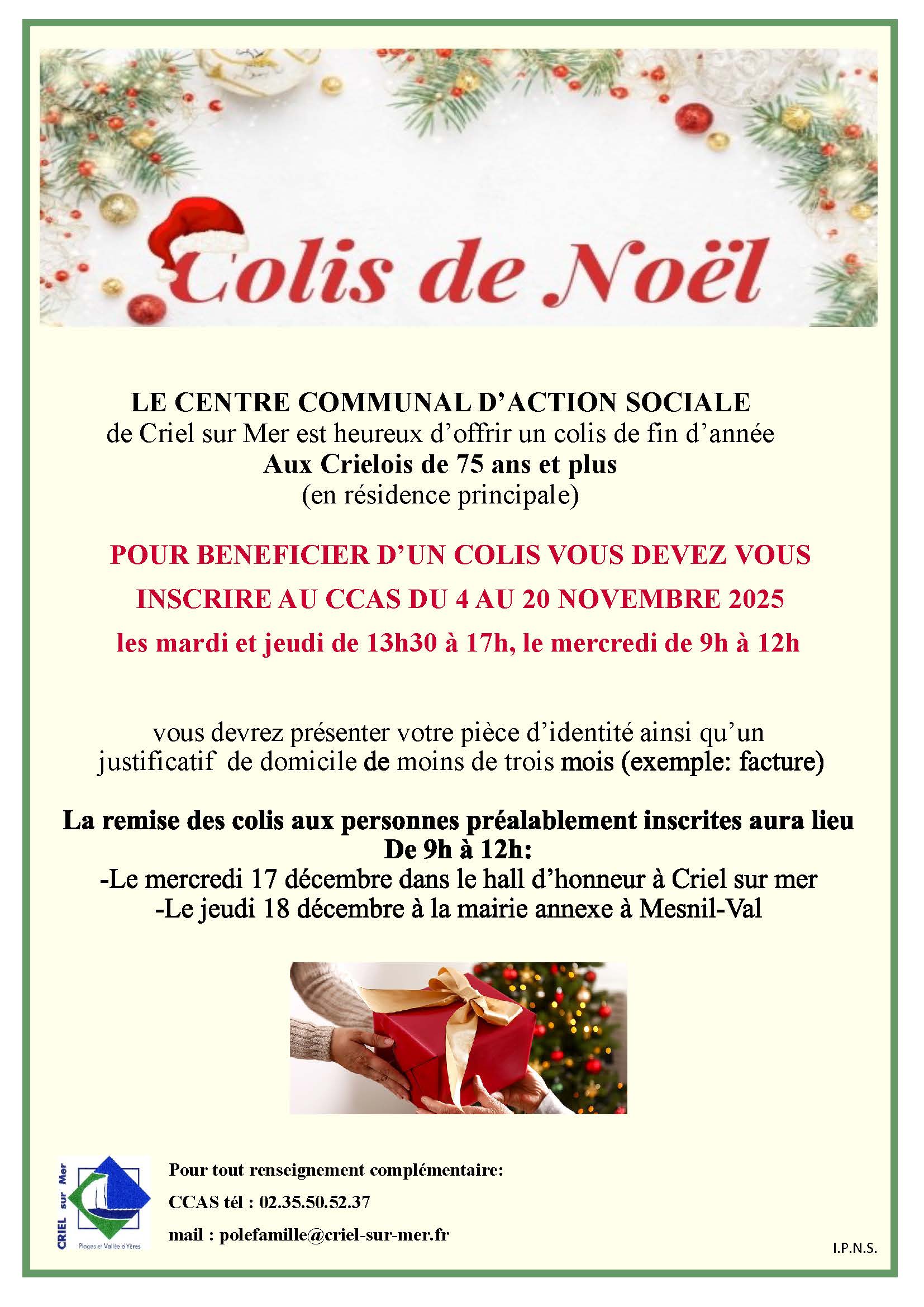 Lire la suite à propos de l’article Colis de Noël