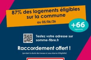66 nouveaux logements éligibles à la fibre