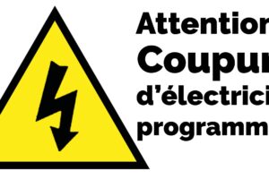 COUPURES DE COURANT POUR TRAVAUX
