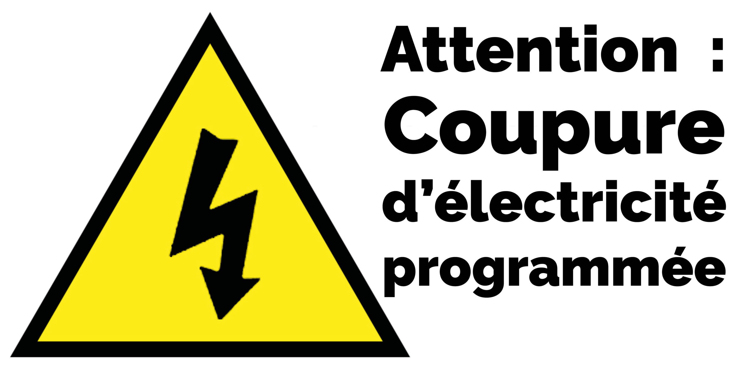 Vous consultez actuellement COUPURES DE COURANT POUR TRAVAUX